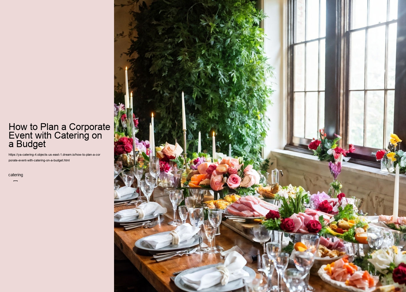 How to Plan a Corporate Event with Catering on a Budget